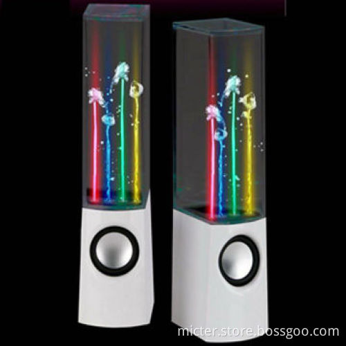 PC Colored LED Water Dancing Speakers, Beat Follows Music Rhythm